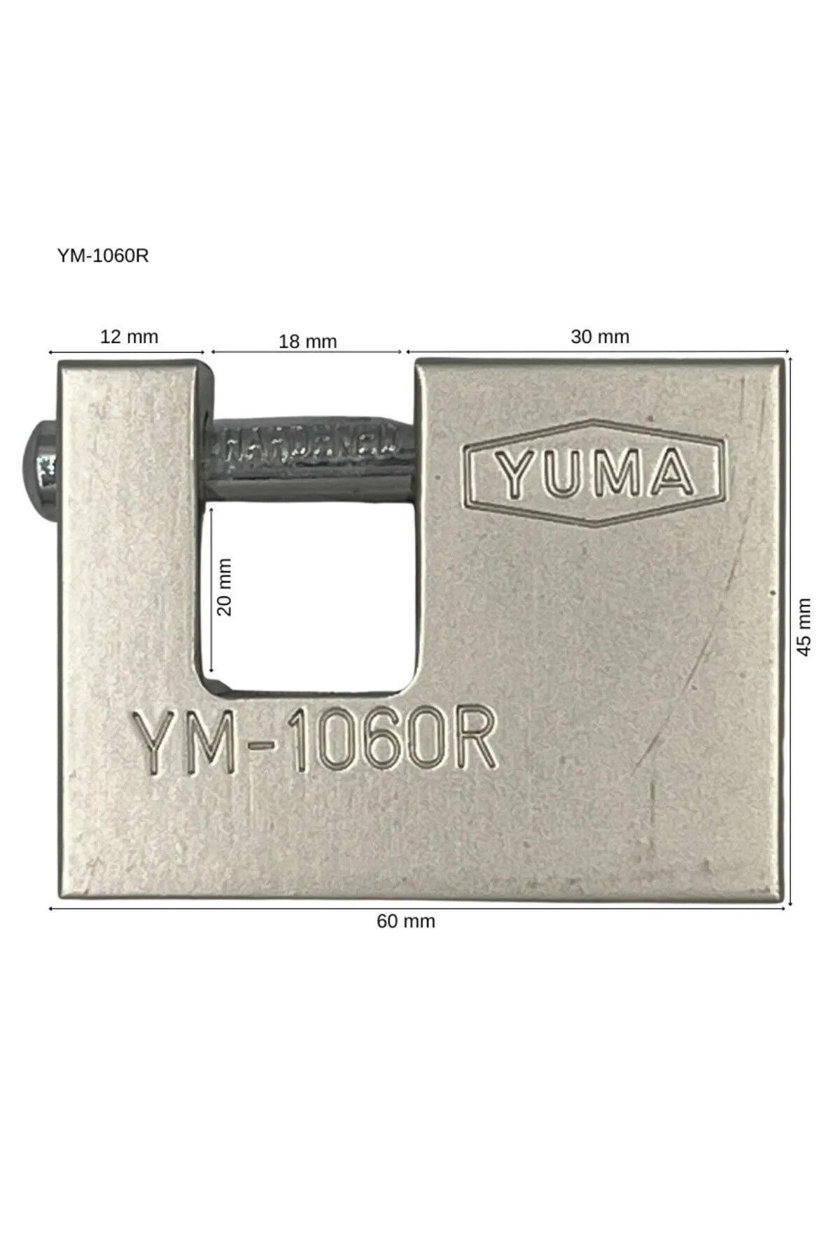 Yuma döküm kayar milli asma kilit 60 mm