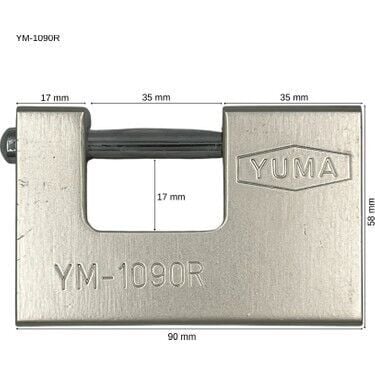Yuma kayar milli döküm asma kilit 90 mm