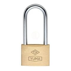 Yuma uzun kancalı pirinç asma kilit 32 mm