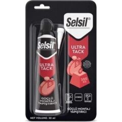 Selsil çok amaçlı güçlü montaj ve korniş yapıştırıcı beyaz 60 ml