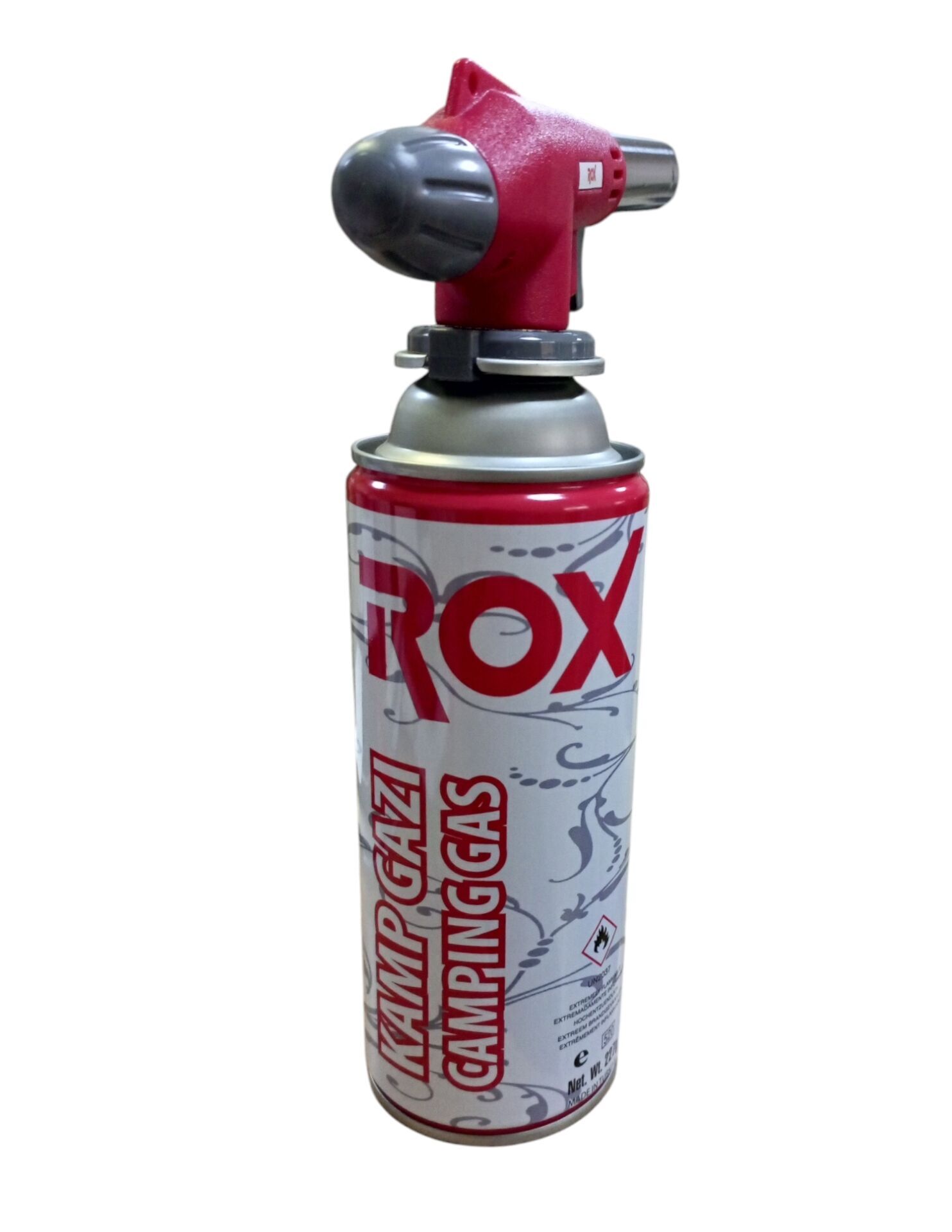 Rox kamp ocak gazı valfli kartuş 227gr