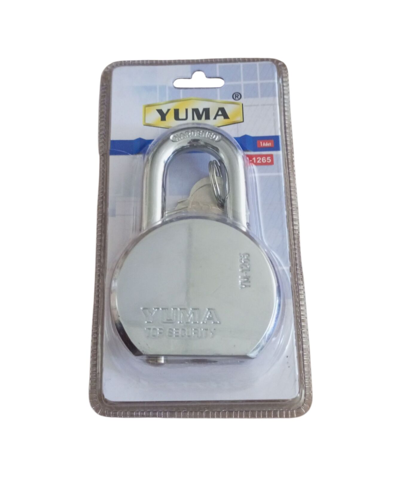 Yuma çelik asma kilit kısa kanca 65 mm